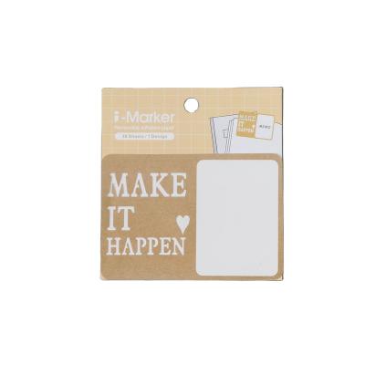 China [6] Office Work Self Adhesive Series Make It Happen Programmable Sticky Notes Labels for sale