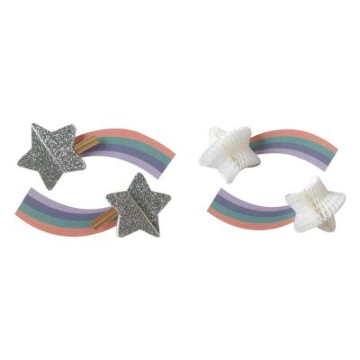 China Europe [7] color paper honeycomb star for decoration for sale