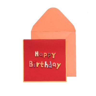 China Luxury Africa Custom [8] Thank You Card Happy Birthday Text Greeting Card for sale