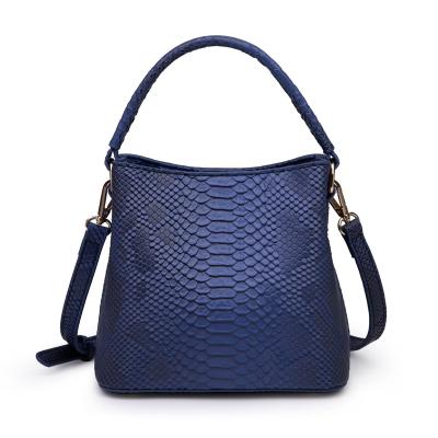 China 2021 Fashion Luxury Ladies Handbags Snake Printing Bucket Bag Fashion Women PU Handbag Bucket Bags for sale