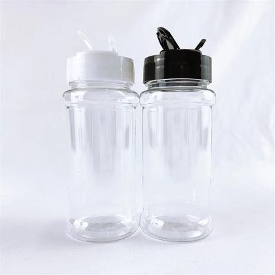 China 100ml Clear Plastic Spice Bottle With sifter Lid Seasoning packaging for sale