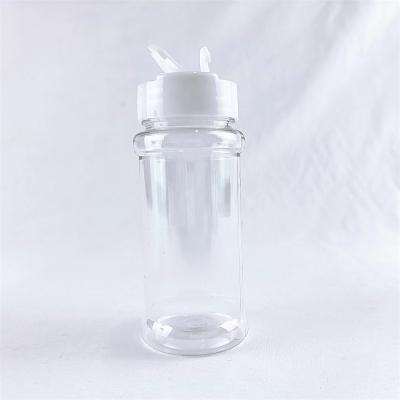 China 100Ml Spice Bottle Round Clear Pet Plastic Spice Jar for sale