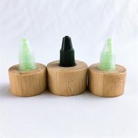 China 24/410 28/410 Disc Top Caps with Bamboo Collar for Lotion and Cosmetics for sale