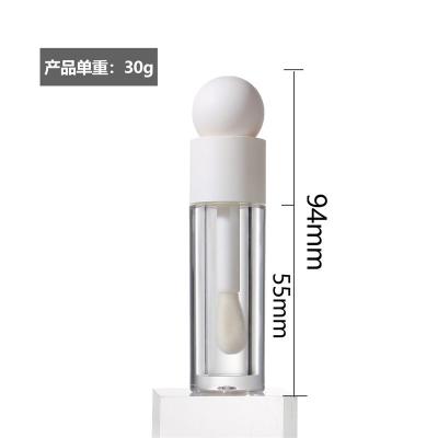 China Cosmetic bottle for Lip Balm Round Empty Crown Plastic Lip Gloss Oil Packaging Tubes for sale