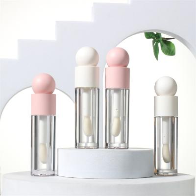 China Cosmetic bottle for Lip Balm Round Empty Crown Plastic Lip Gloss Oil Packaging Tubes for sale