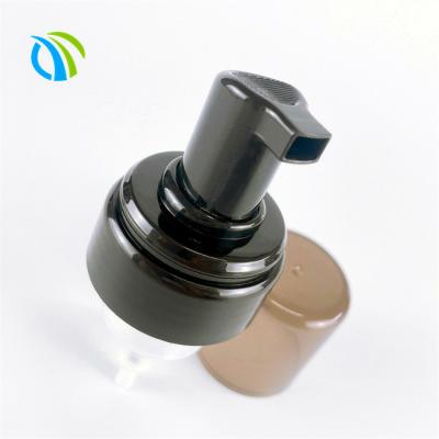 China 22cm 0.8cc 28/410 Frosted Black Bottle Pump Cap 10in Tube Reusable Pump Dispenser for sale