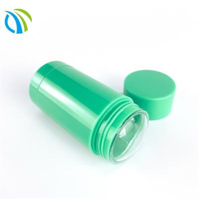 China Green 0.15oz Lip Balm Containers 4.5g Plastic Lid 15ml White Oval for sale