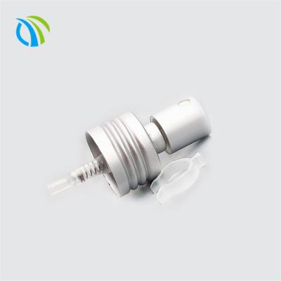 China 0.08cc 8ml Silver Bottle Perfume Spray Pump Aluminum 24 410 Mist Sprayer SGS for sale