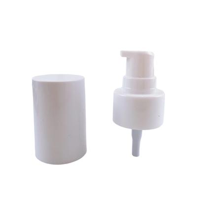 China Cream Dispenser 28/415 Plastic Treatment Pump Ribbed Closure For Cosmetic for sale