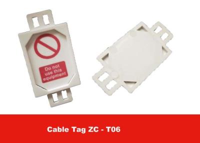 China 81.74MM Height Cable Tag Suitable For PAT Testing And Safety Belt Detecting for sale