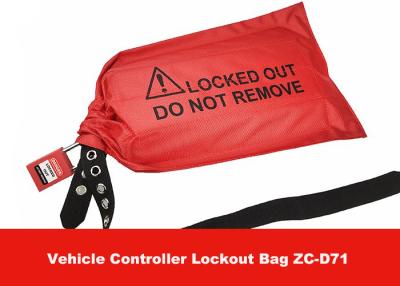 China Red Fabrics Vehicle Controller Lockout Bags for Controllers and Plugs in Industrial for sale