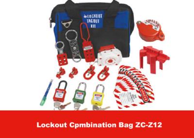 China Black Safety Lockout Combination Bag with ComponentsTagout Kit for sale