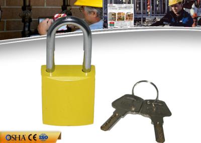 China Colorful Aluminum Safety Lockout Padlocks Stable Paint Coating Surface for sale