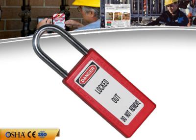 China Xenoy Safety Lockout Padlocks 75mm  Long Body  Steel Shackle Light Weight for sale