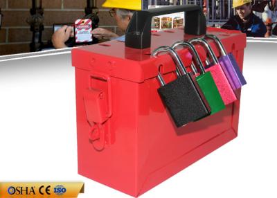 China Safety Lockout Station For Locks, Black Plastic Shackle Lock Out Box for sale