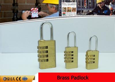 China Brass Bady Four Wheel Combination Lock Safety Lockout Padlocks for sale