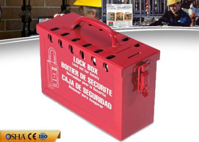 China Red Portable Lockout Tagout Kits With 12 Pieces Padlocks Steel Material for sale