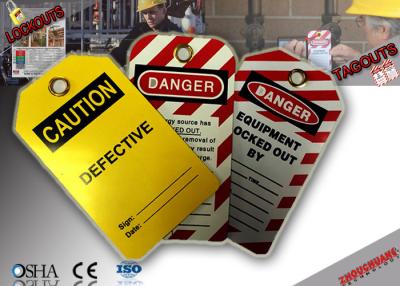 China PVC Material Lockout Tagout Tags for sale