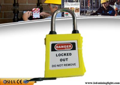 China OSHA Dust Proof Xenoy Padlock , Lightweight ABS Material Lockout Padlocks for sale