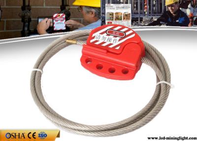 China Cable Safety Lock Out 1.8M Adjustable Length Stainless Steel Material for sale