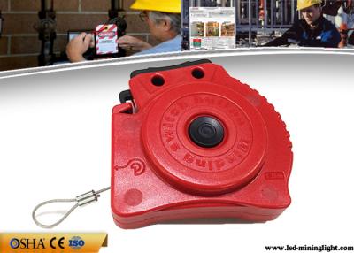 China Automatic Retractable Cable Lockout  , Safety Lockout Locks With 1.8m Rope for sale