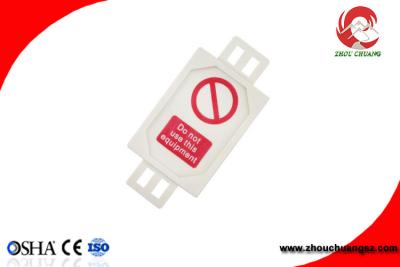 China Plastic Lockout Scaffolding Tagout with insert card suitable for PAT testing for sale