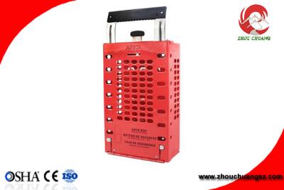 China Appearance Patent Portable Steel Plate Steel Safety Group Lockout Box/Kit ZC-X03 for sale