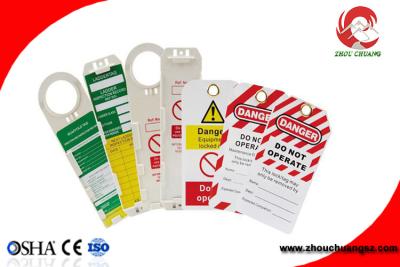 China OEM Custom Made Safety Plastic Label Tags Lockout PVC Tags and Warning Signs for sale