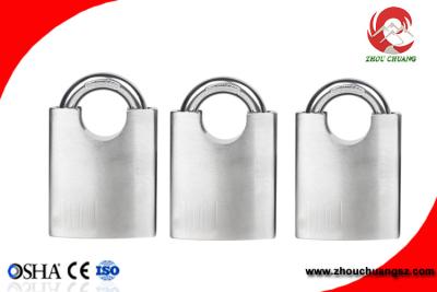 China Half  Armored Shackle Stainless Steel Padlock 40mm Width Use for Indust or Warehouse for sale