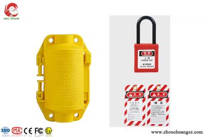 China HUBBELL WIRING Polypropylene Plug Lockout, Yellow, for most industrial plug connections for sale