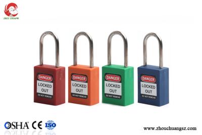 China 38mm High Quality Steel Shackle ABS lock body Cheap Safety Padlocks for sale