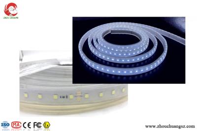 China Cold white heavy duty LED strip light 240v IP68 60 pcs LEDs per meter 5m/roll for sale