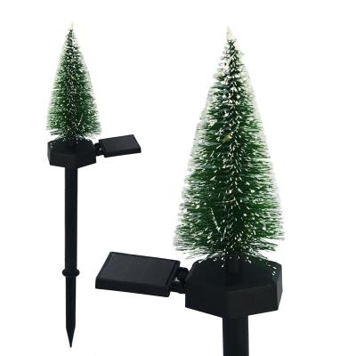 China New Mini Garden Christmas Tree Solar Border Christmas Decoration Supplies Other Christmas Decorations for sale