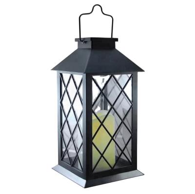 China Solar Garden LED Lantern Lights Hanging Lamp Outdoor Solar Light Candle LED Solar Powered Lantern for sale