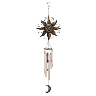 China Western Sun / Moon / Stars Garden Wind Chimes Metal Windchimes For Garden Decoration for sale