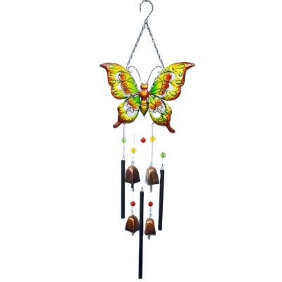 China Traditional Portable Metal Wind Chimes for Home and Garden Decoration Butterfly Garden Wind Chimes for sale