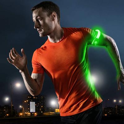 China High Visible Led Working Armbands Super Bright Light Running High Visibility Jogging Elastic Reflective Armband for sale