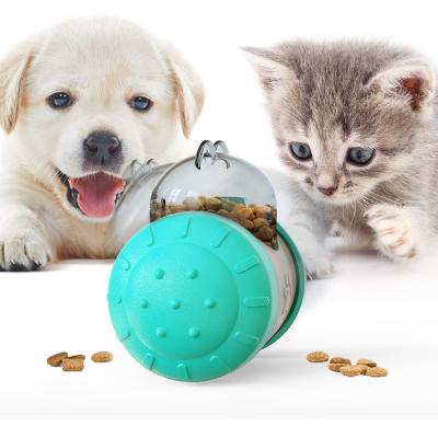 China High Quality Custom Durable Eco Friendly Dog Food Dispenser Puzzle Pet Toy Training Oval Leaking Food Funny Ball Stocked for sale