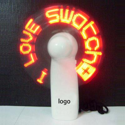 China With Led Words Display Mini Fan With Led Display Cheap Price Electric Air Message Cool Portable Handheld Small Fans for sale