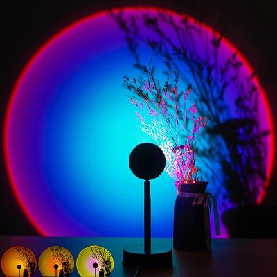 China Dropshipping Mini Smart Projector Night Light Proyector Rainbow Projection Sunset Lamp Sunset Floor Lamp Projector Lamp Sunset for sale