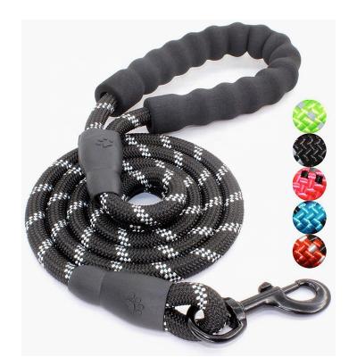 China Long Padded Dog Collars And Rope Luxury Nylon Hook Leash Smart Pet Designers Running Heavy Duty Dog Leash for sale