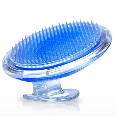 China EXFOLIATE high quality blue color exfoliating shower body massage brush exfoliating brush with massage nodes for sale