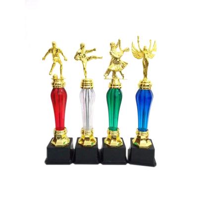 China All Over The World Different Style Art Best Price Custom Plastic Football Sport Dance Trophy for sale