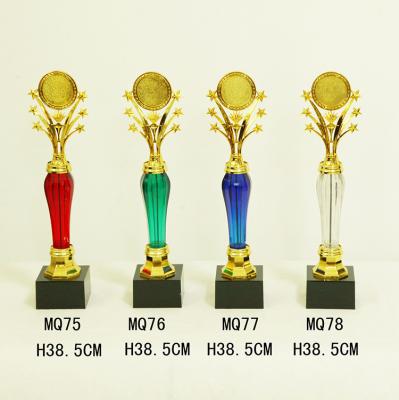 China All over the world high quality low price colorful reputable gold trophy plastic cup for sale