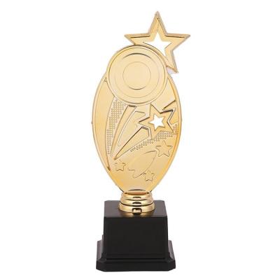 China All over the world main product super quality stand made up of china award star shaped plastic trophy for sale