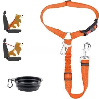 China Sustainable Pet Leash For Car With Retractable Dog With Pet Leash Travel And Outdoor Walk for sale