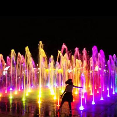 China Modern Programmable Outdoor Music Color Changing Dry Water Fountains for sale