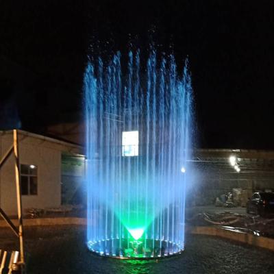 China Modern Customized Diameter 4m Garden Pond And Lake Floating Fountain With LED Light for sale