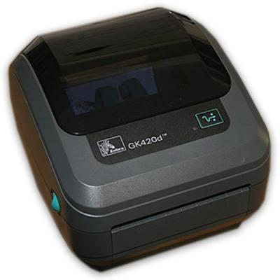 China GK420d USED Thermal Label Printer LAN Ethernet USB USPS eBay Black And White Shipping for sale