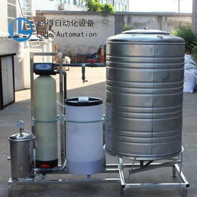 China 6000L Hotels Storage RV Municipal Water Softener Equipment Outdoor Automatic Water Treatment Softening Machine for sale